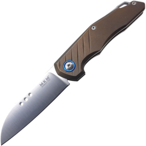 MKM ROOT Slip Joint Bronze Titanium Knife (RT-TBR)